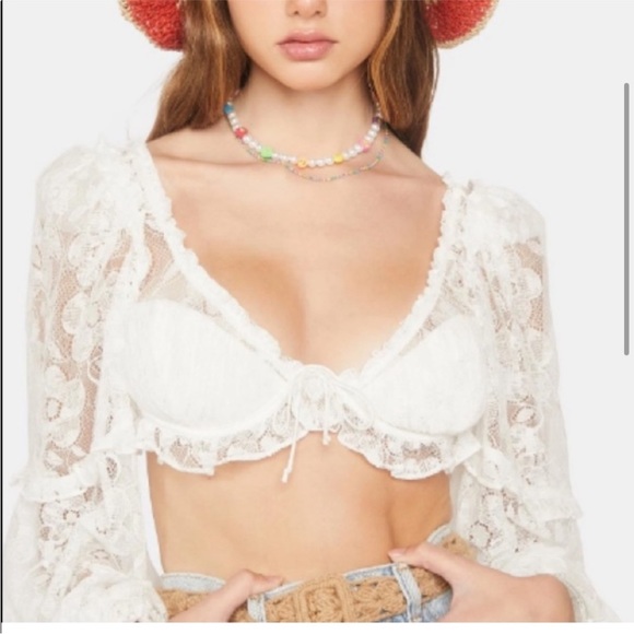 Daniela Crop Top and Daniela short for love & lemons size small - Picture 5 of 14